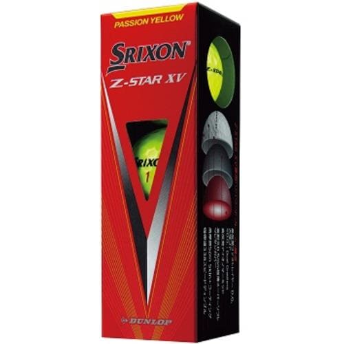 ダンロップ DPSNZSTARXV8 ゴルフボール イエロー3個 SRIXON