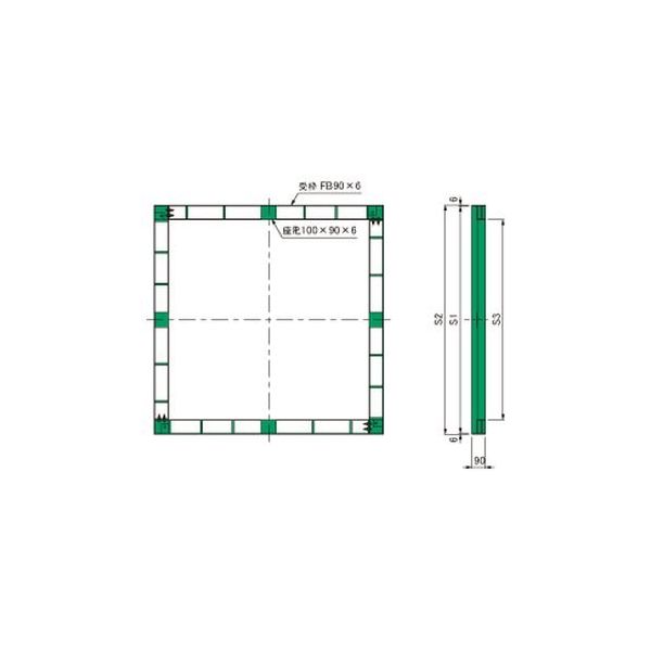 第一機材 ツリーキーパー 金物受枠角形用 FBOWーFBSW FBSW-15 1台（直送品）