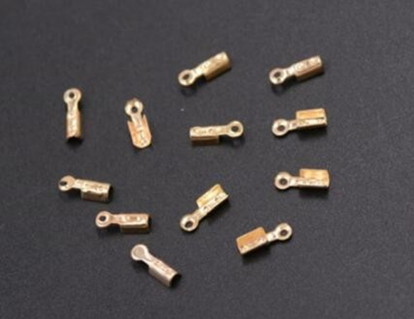 GM-076  300個 紐留めカシメ 8×3mm アクセサリーパーツ ゴールド  3X【100ヶ】