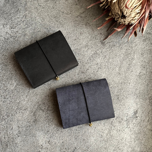 elastic band wallet / 二つ折り財布 コンパクト財布〖カラーオーダー〗〖受注制作〗〖春財布〗