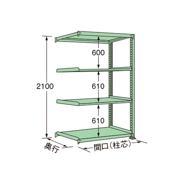 扶桑金属工業 中量ラック ML2112K04R（直送品）