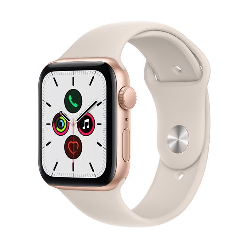 アップル(Apple) MKQ53J/A Apple Watch SE（GPSモデル） 44mm ゴールドアルミニウムケースとスターライトスポーツバンド レギュラー