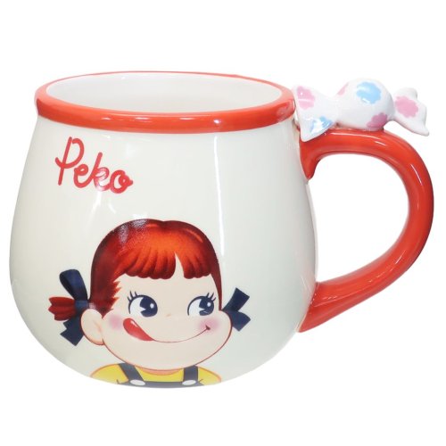 マグカップ 不二家のペコちゃん フィギュア付き MUG  300ml プレゼント 女の子向け 新生活雑貨 キャラクター 男の子ギフト