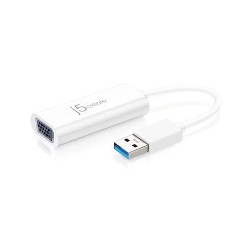 j5create JUA214 USB3.0 to VGA slim display Adapter ホワイト