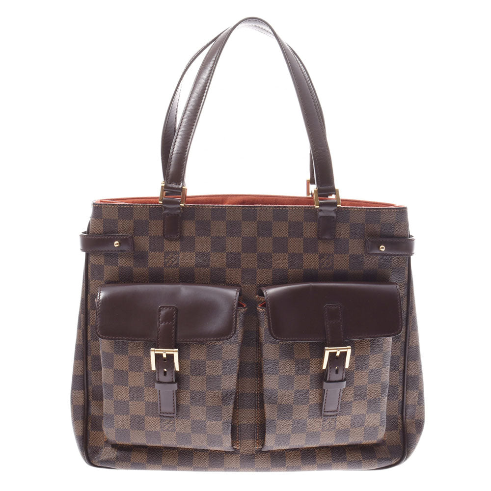 【年末の贈り物】LOUIS VUITTON ルイヴィトン ダミエ ユゼス ブラウン N51128 ユニセックス ダミエキャンバス トートバッグ Bランク 中古 _画像1