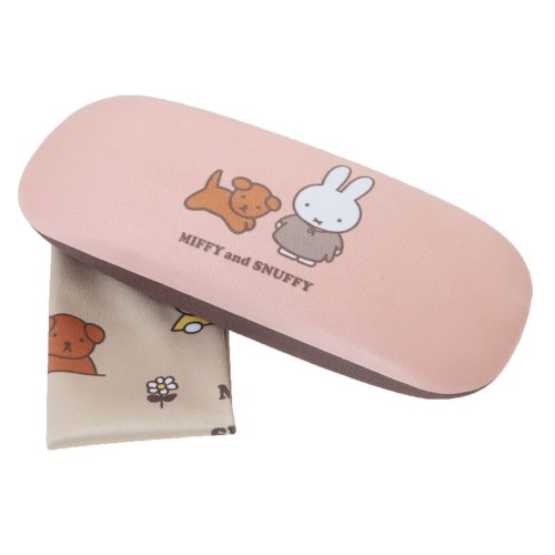 ミッフィー 眼鏡ケース クロス付きメガネケース MIFFY and SNUFFY ディックブルーナ マリモクラフト ハードタイプ 絵本キャラクター グッズ