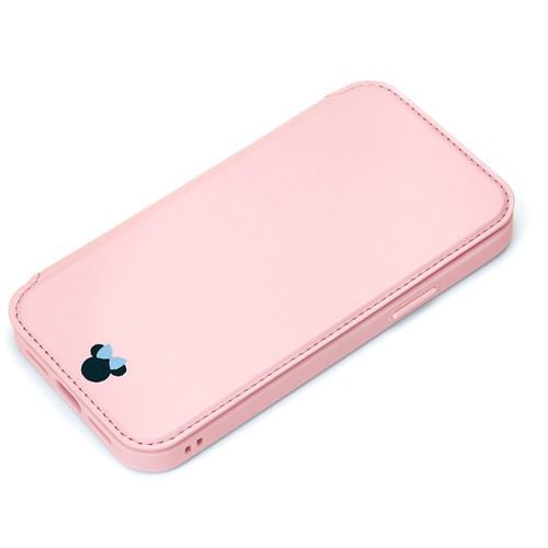 PGA PG-DGF21P02MNE iPhone 13 Pro Max用 ガラスフリップケース Premium Style ミニーマウス