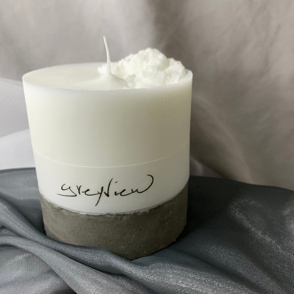 【greyview】 cement candle