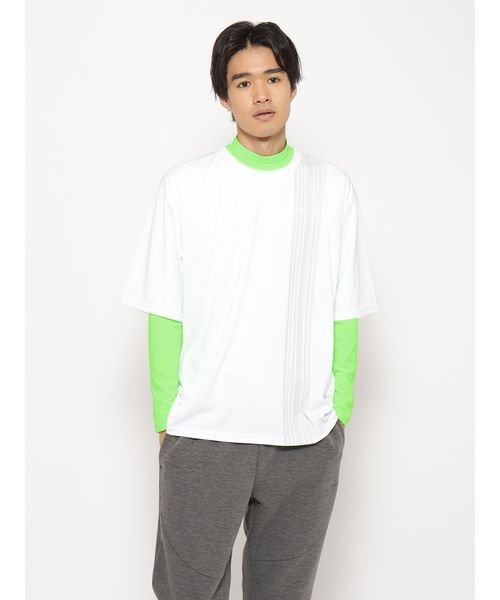 for RUN ドライスムースpr オーバーサイズラインTシャツ MENS