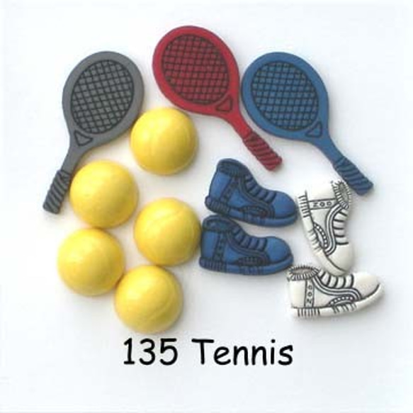 【USAボタン】Tennis【ff0135】