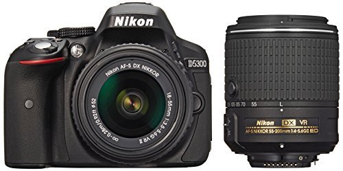 Nikon デジタル一眼レフカメラ D5300 ダブルズームキット2 ブラック【中古品】