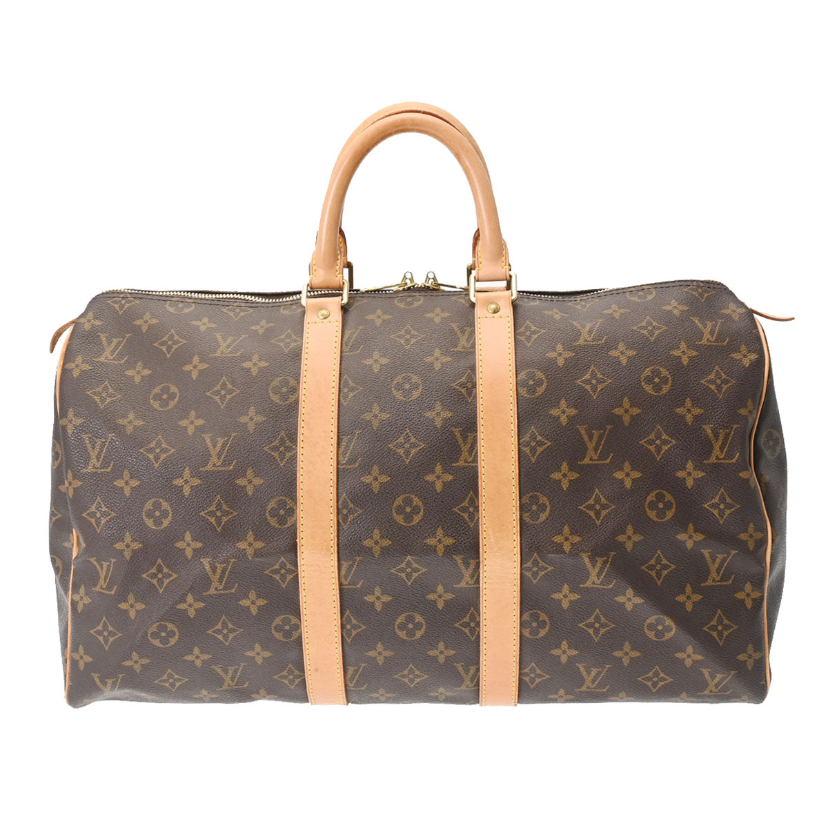 LOUIS VUITTON ルイヴィトン モノグラム キーポル 45 ブラウン M41428 ユニセックス モノグラムキャンバス ボストンバッグ Bランク 中古 