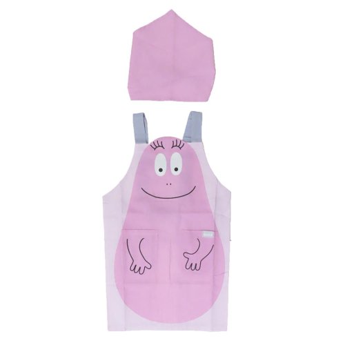 バーバパパ エプロンセット キッズエプロン＆三角巾 Mサイズ ハローバーバパパ ピンク BARBAPAPA フレンズヒル FRIENDSHILL 子供 子ども