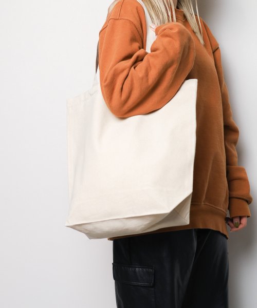 【W】【TR－1048】【it】【FE4】ORGANIC COTTON CANVAS TOTE L オーガニックコットンキャンバストートL