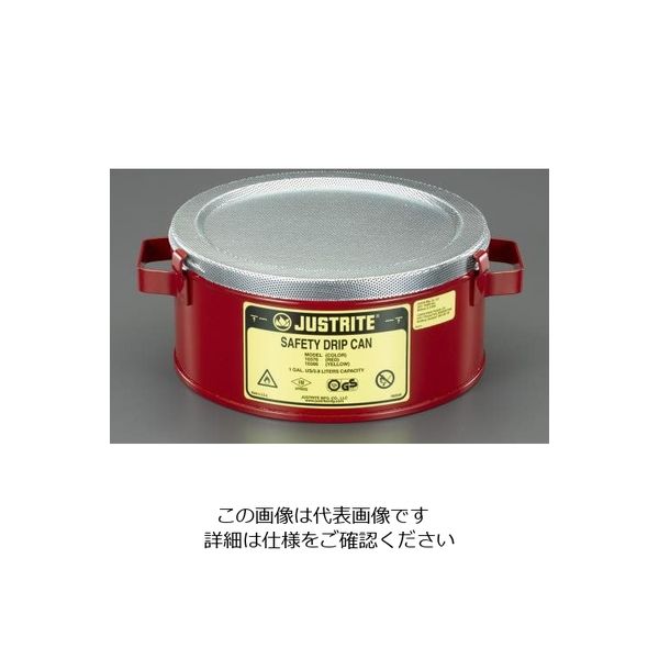 エスコ φ238x114mm/4L 部品油受け(スチール製) EA991JR-13 1個（直送品）