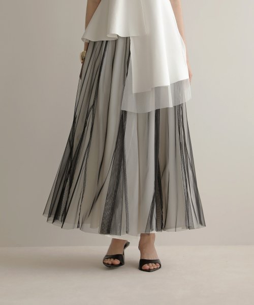 Bicolor Layer Panel Skirt