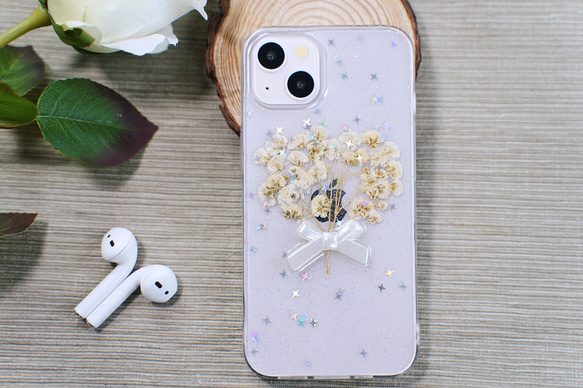 期間限定セール ♡ お花詰め合わせ 押し花スマホケース 全機種対応 iPhone Xperia