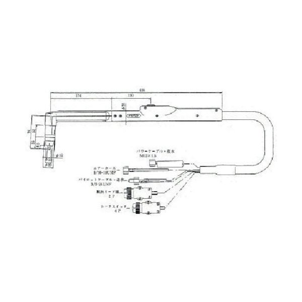 ダイヘン プラズマ切断トーチ CTZWL-1201 1本 851-3243（直送品）