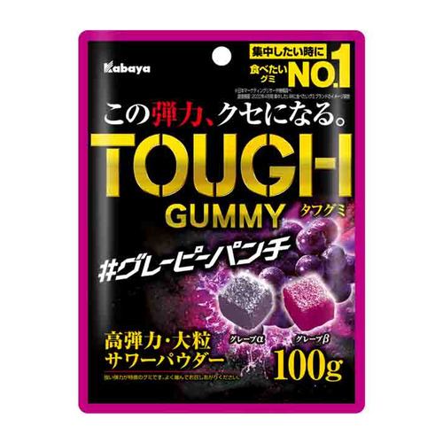 カバヤ TOUGH GUMMY タフグミ グレーピーパンチ 100g