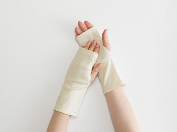 【WOMEN】pure organic cotton wrist cover