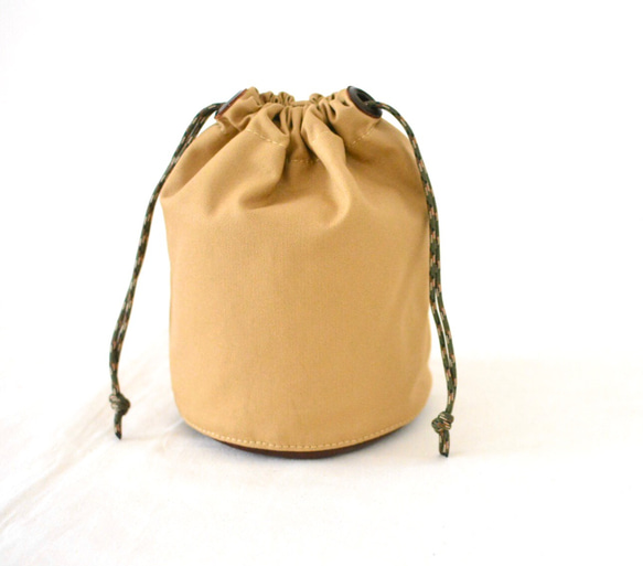 drawstring pouch(Beige)