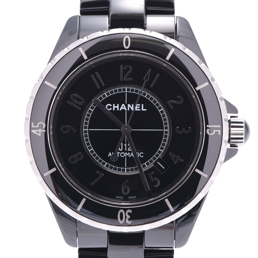 CHANEL シャネル J12 42mm H2980 メンズ 黒セラミック/SS 腕時計 自動巻き 黒文字盤 Aランク 中古 