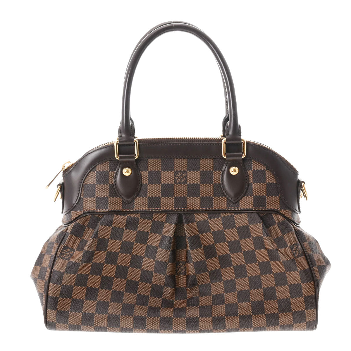 LOUIS VUITTON ルイヴィトン ダミエ トレヴィPM ブラウン N51997 レディース ダミエキャンバス 2WAYバッグ ABランク 中古 