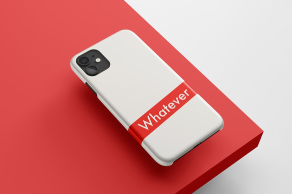 iPhone 全シリーズ対応☆　【 Whatever 】 レトロイラスト iPhoneケース