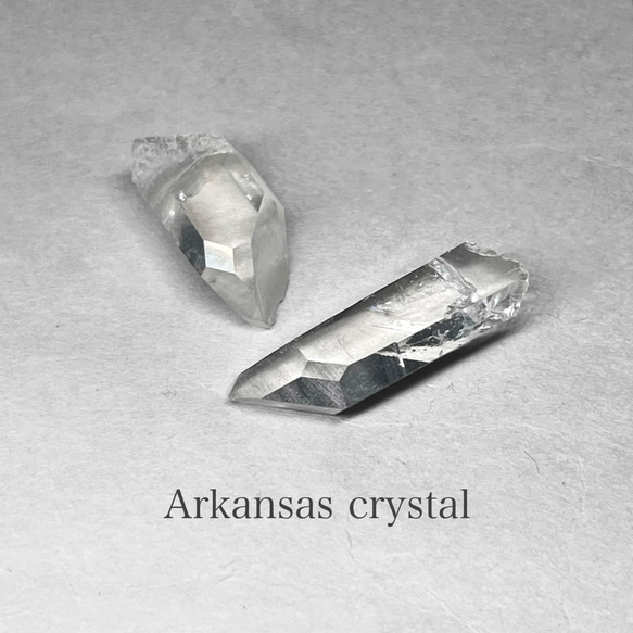 Arkansas crystal：timelink・DT・ET/ アーカンソー産水晶26：タイムリンク・他(2個セット)