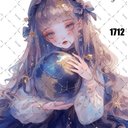 original sticker « no.1712 »     //     人物ステッカー オリジナルステッカー オリジナル人物ステッカー ステッカー cotton melody