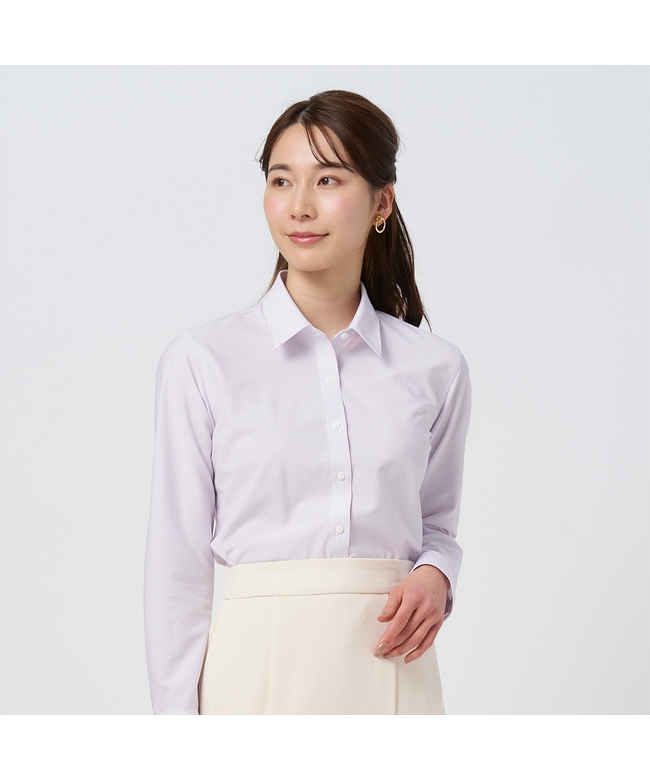 TOKYO SHIRTS/【ストレッチ】 形態安定 レギュラー衿 長袖ニットシャツ