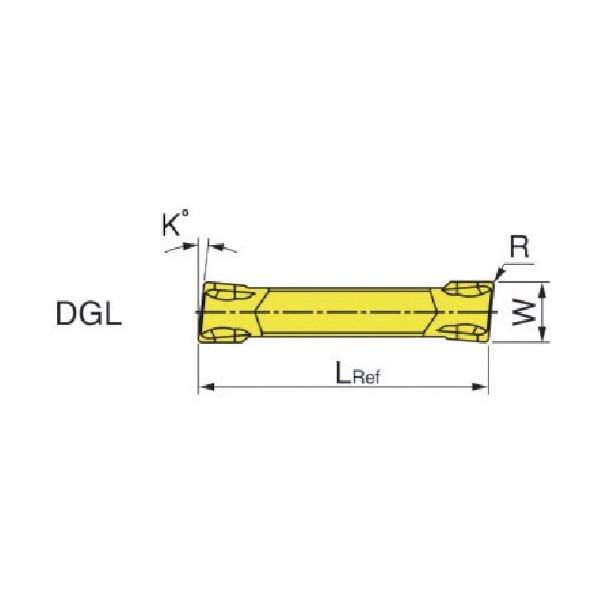 イスカル ドゥーグリップ 突っ切り加工用チップ DGR/L―J/JSーD IC908 DGL 2200JS-6D 1セット(10個) 516-8295（直送品）