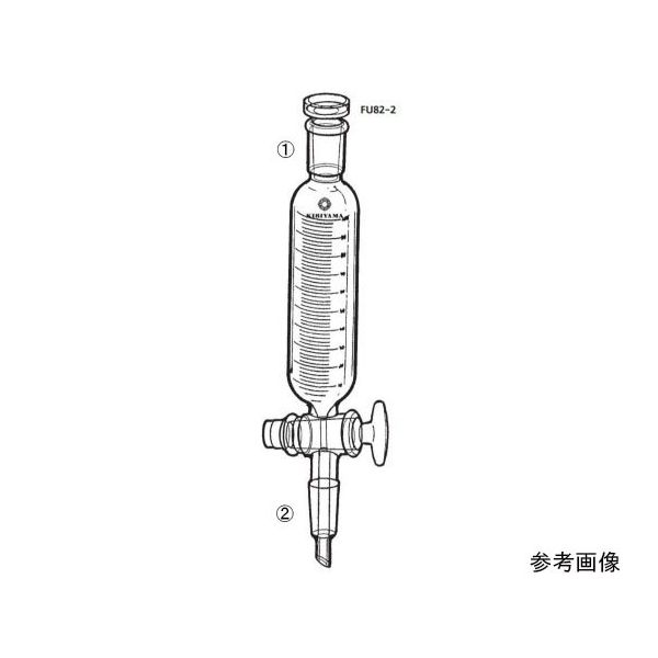 桐山製作所 接続型円筒滴下ロート（目盛付） FU82-2