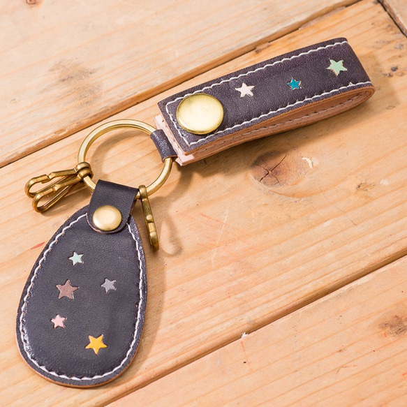 LEATHER KEY HOLDER（Inray Button ver）