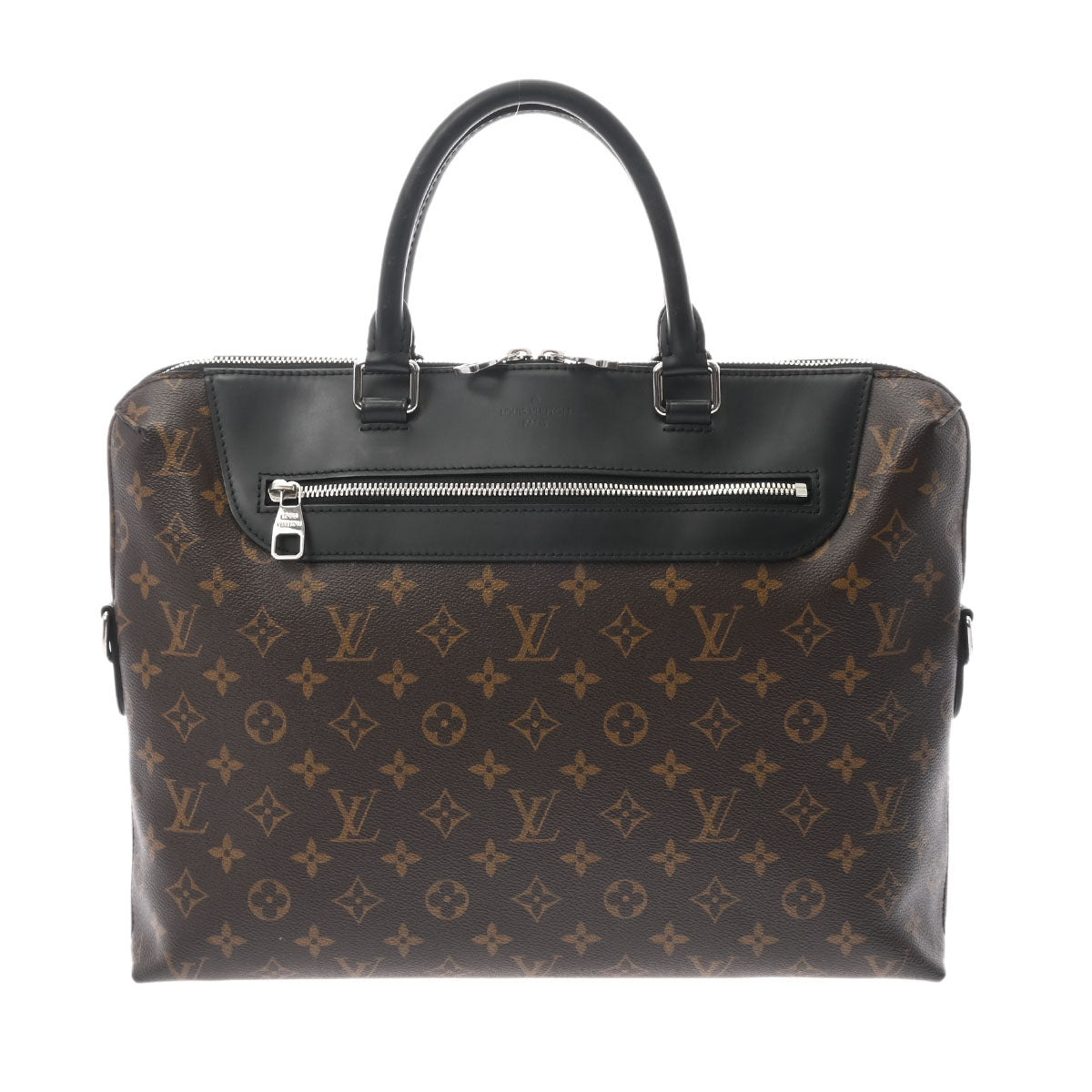 LOUIS VUITTON ルイヴィトン モノグラム マカサー PDJ NM ブラウン/黒 M54019 メンズ モノグラムマカサー ビジネスバッグ Bランク 中古 