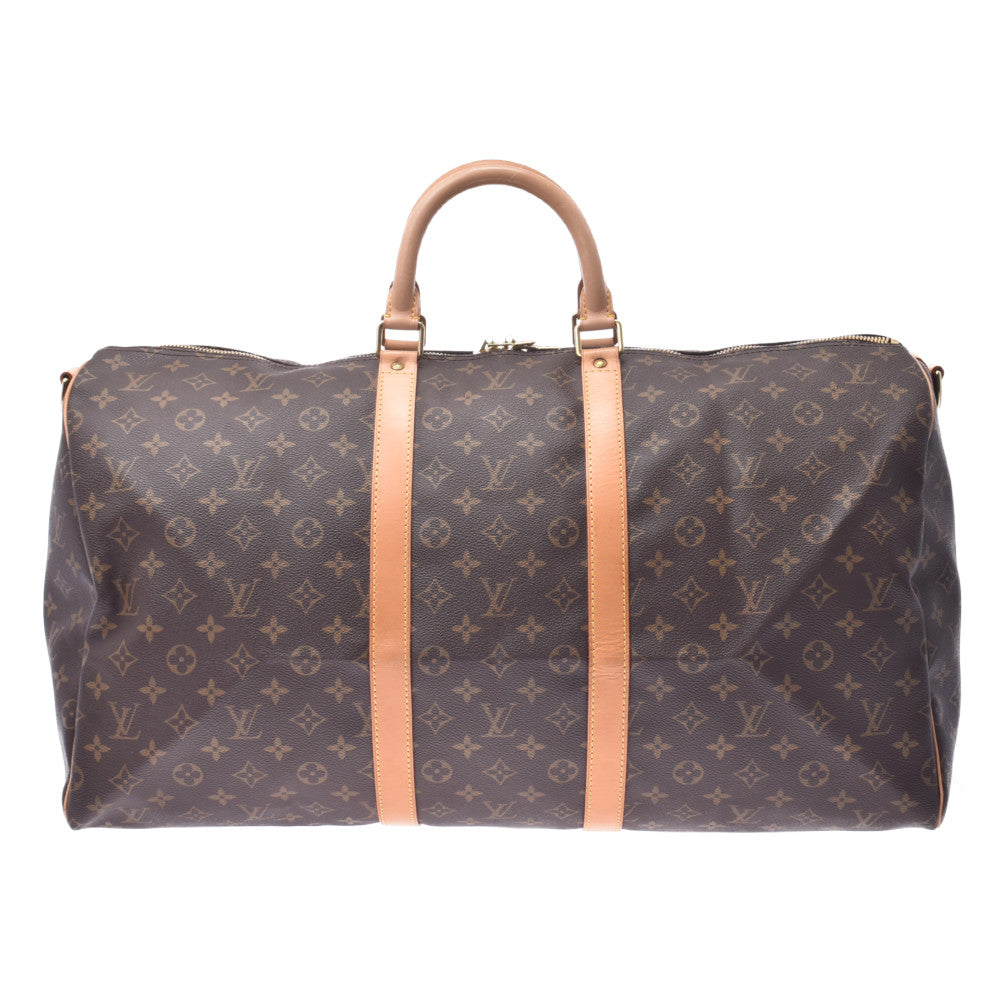 LOUIS VUITTON ルイヴィトン モノグラム キーポルバンドリエール55 ブラウン M41414 ユニセックス モノグラムキャンバス ボストンバッグ ABランク 中古 