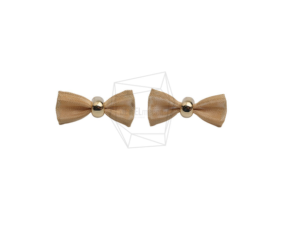 ERG-2654-G【2個入り】リボンピアス,Ribbon Earring/ 11mm X 23mm