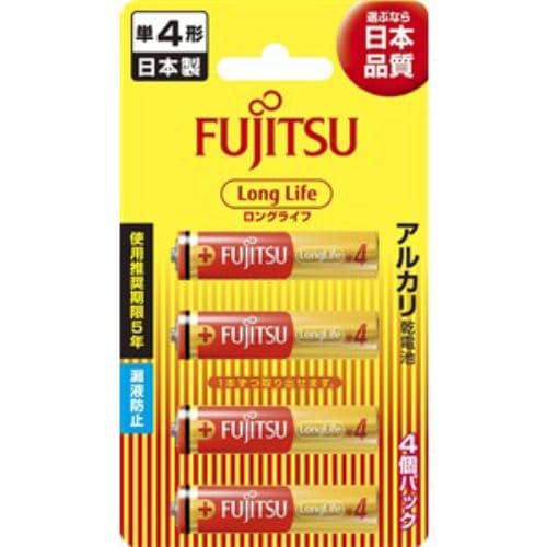 富士通 アルカリ乾電池 ロングライフタイプ （ブリスターパック） 単4形 1.5V 4個パック LR03FL(4B)