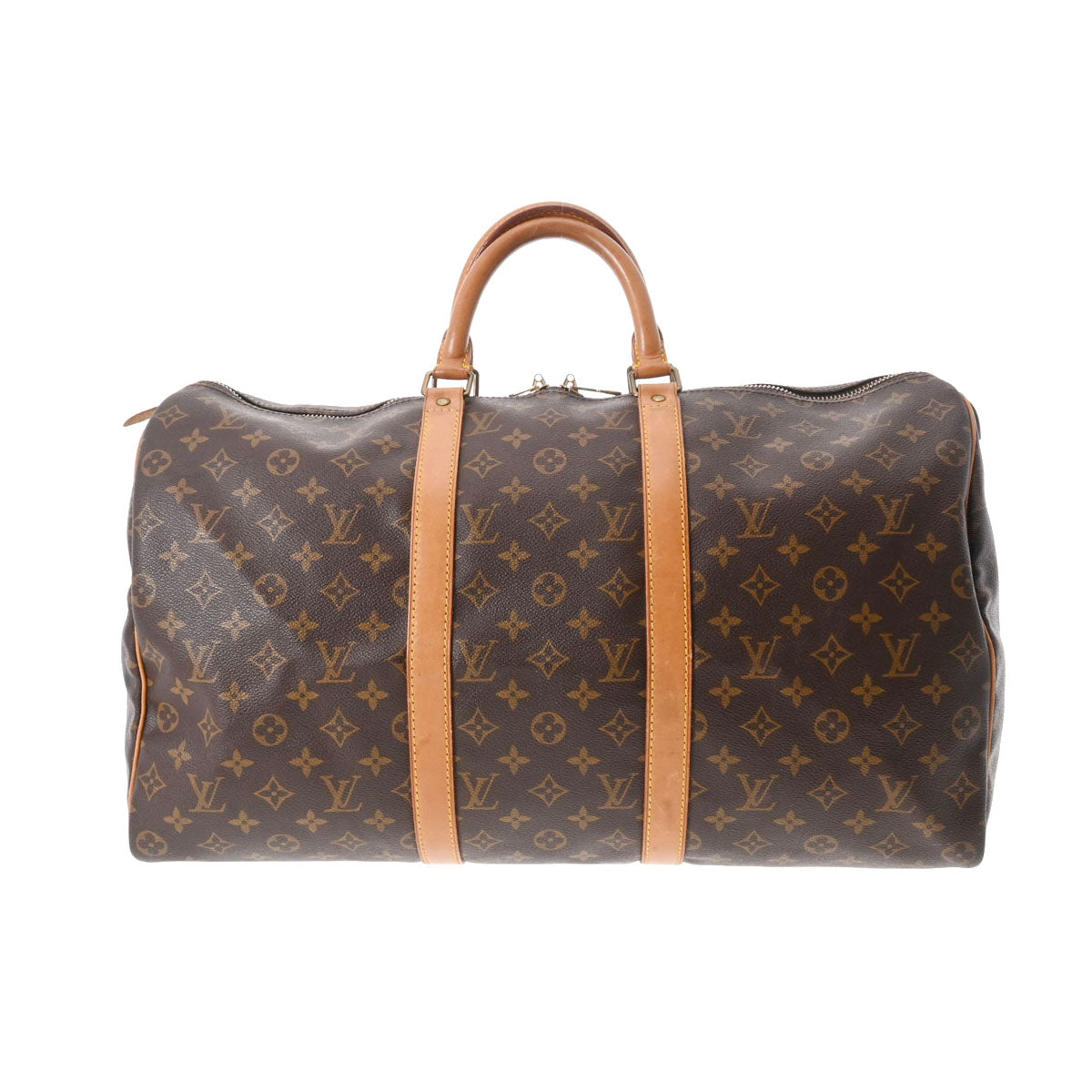 LOUIS VUITTON ルイヴィトン モノグラム キーポル50 ブラウン M41426 レディース モノグラムキャンバス ボストンバッグ Bランク 中古 