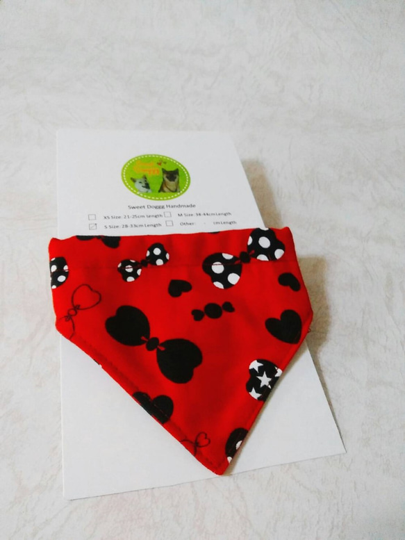 手作 猫 犬 首輪 Small Cat Dog Bandana, Cat Dog Scarf, Pet