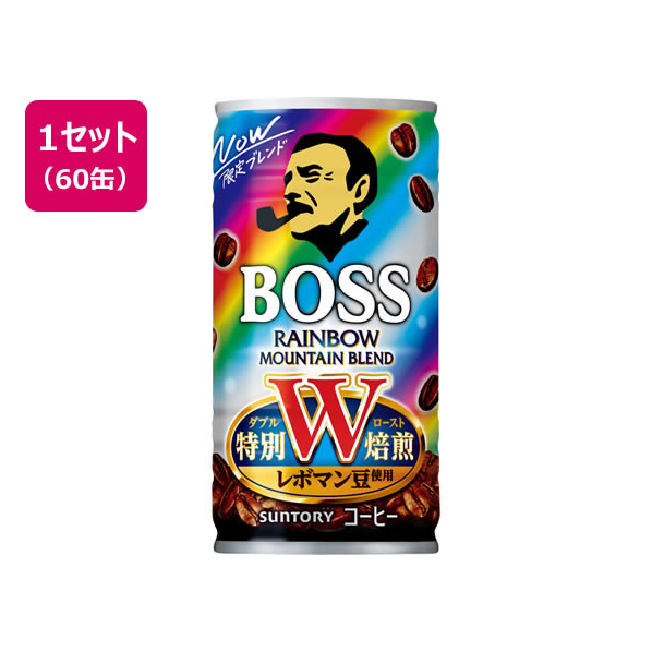 サントリー BOSS(ボス) レインボーマウンテンブレンド 185g 60缶 F294590