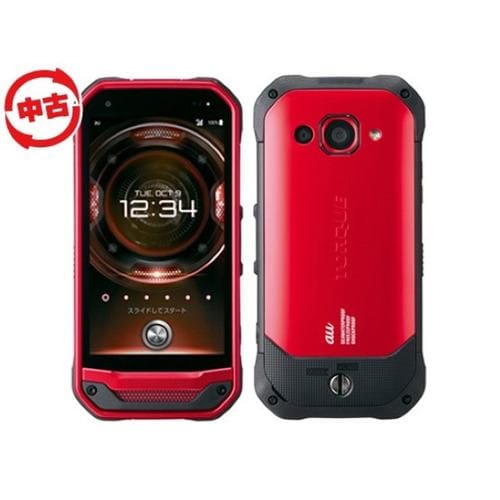 【中古】KYOCERA TORQUE G03 KYV41 SIMフリー レッド