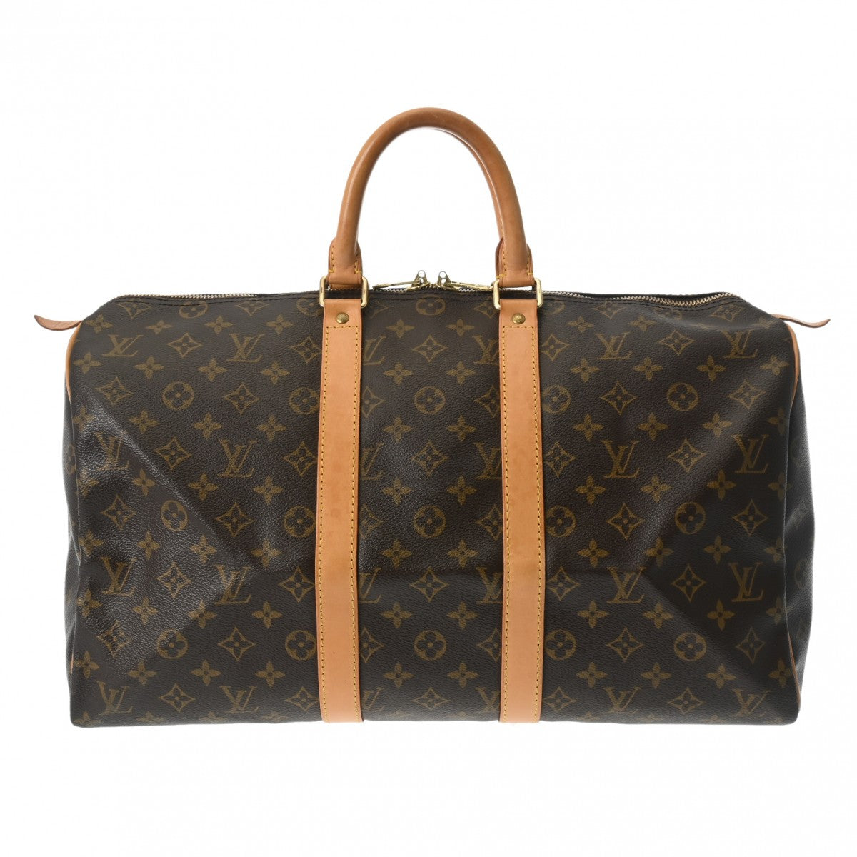 【2025の人気アイテム】 LOUIS VUITTON ルイヴィトン モノグラム キーポル 45 ブラウン M41428 ユニセックス モノグラムキャンバス ボストンバッグ ABランク 中古 