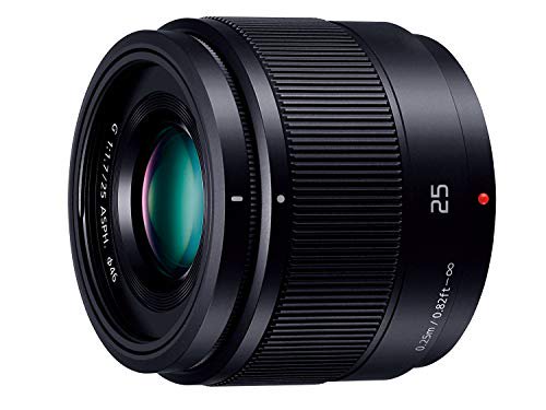 パナソニック 単焦点レンズ マイクロフォーサーズ用 ルミックス G 25mm/ F1.7 ASPH. ブラック H-H025-K 【!中古品!】