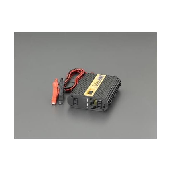 エスコ（esco） DC12V→AC100V/400W・DC12V 正弦波インバーター 1個 EA812JC-13（直送品）