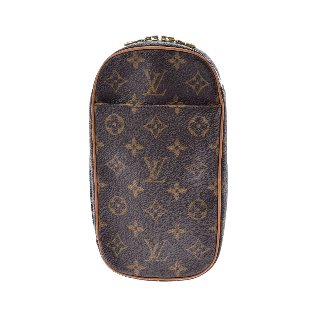 LOUIS VUITTON ルイヴィトン モノグラム ポシェットガンジュ ブラウン M51870 ユニセックス モノグラムキャンバス ボディバッグ ABランク 中古 