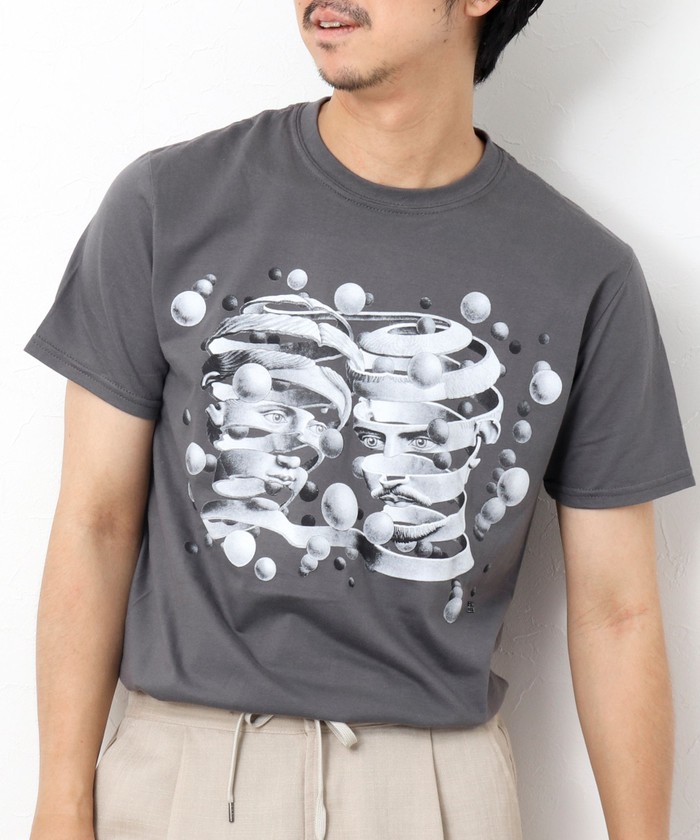 ノーリーズグッドマン/【M.C ESCHER / エムシーエッシャー】アートプリント半袖Tシャツ