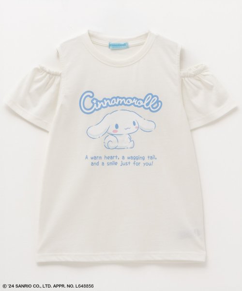 サンリオキャラクターズ シナモロール 肩あきTシャツ 335207218