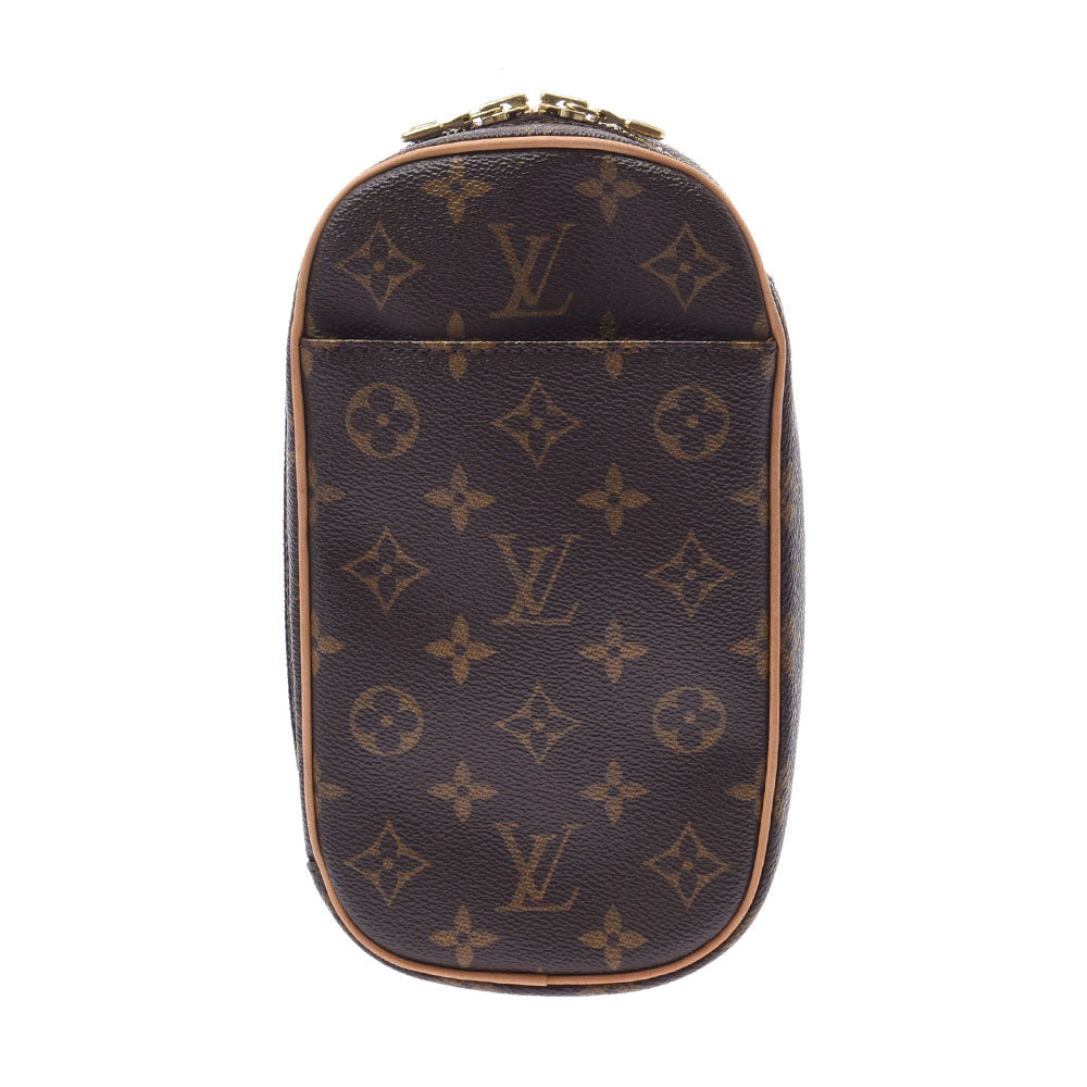 LOUIS VUITTON ルイヴィトン モノグラム ポシェットガンジュ ブラウン M51870 ユニセックス モノグラムキャンバス ボディバッグ Aランク 中古 