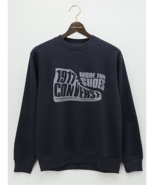 【大きいサイズ】コンバース/CONVERSE 裏起毛 クルーネックトレーナー 長袖 メンズ Tシャツ カットソー カジュアル インナー ビジネス ギフト プレゼ